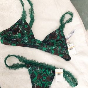 Intimately Free People bralette and panty set
